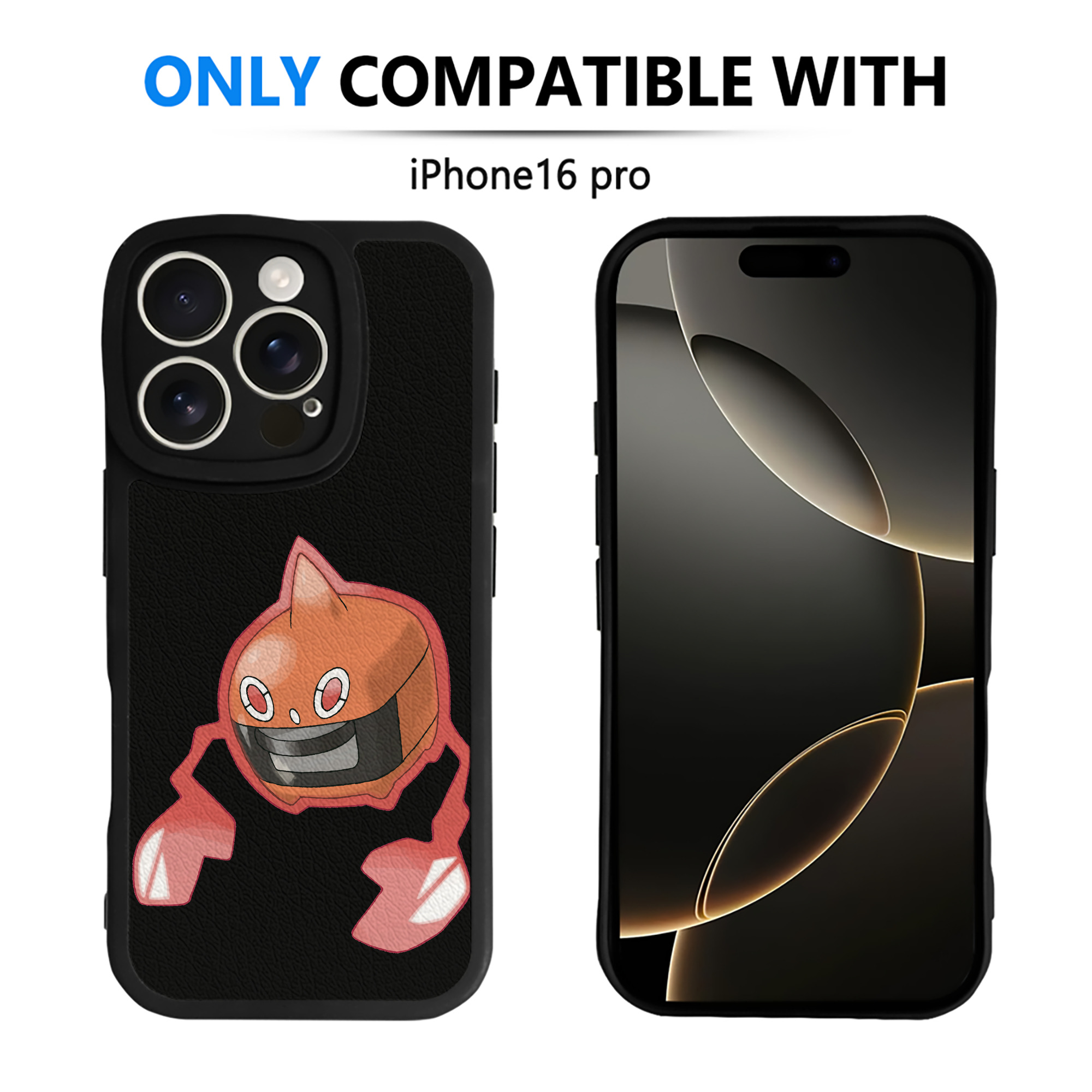 （画像用） ポケットモンスター Pokémon 【iPhone 16シリーズ対応】シリコンスマホケース（レザー調） 材質：シリコン